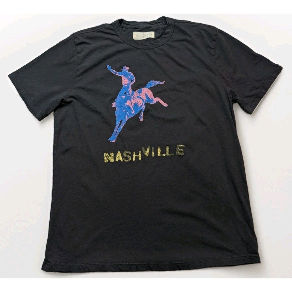 Imogene And Willie Shirt Size Medium Black Nashville Graphic Western Tee